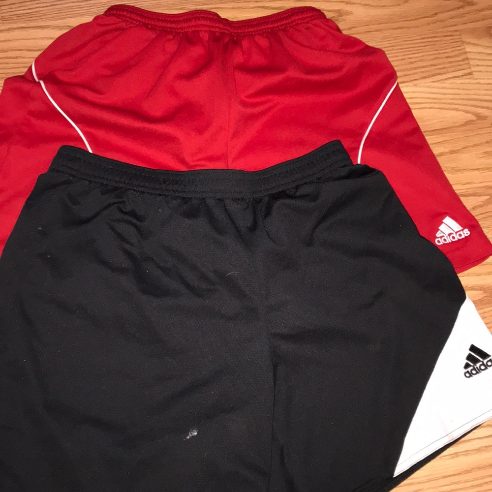 2 pairs of adidas shorts